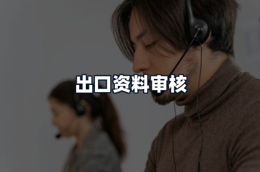 出口资料审核
